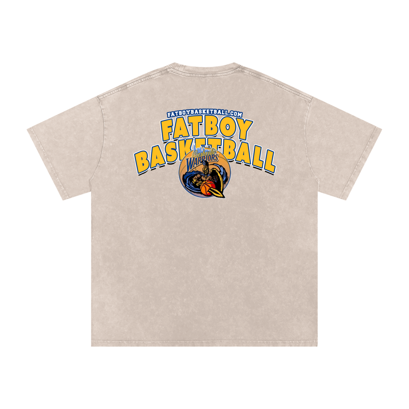 Warriors Acid Wash Oversize T-Shirt