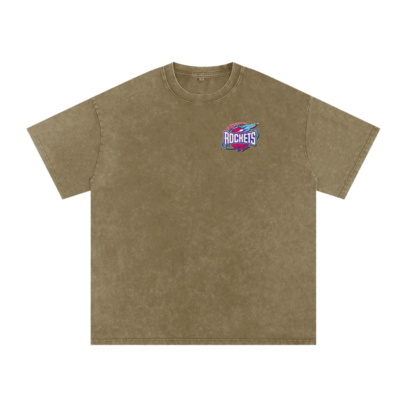 Rockets Fbbl Acid Wash Oversize T-Shirt - 250 GSM