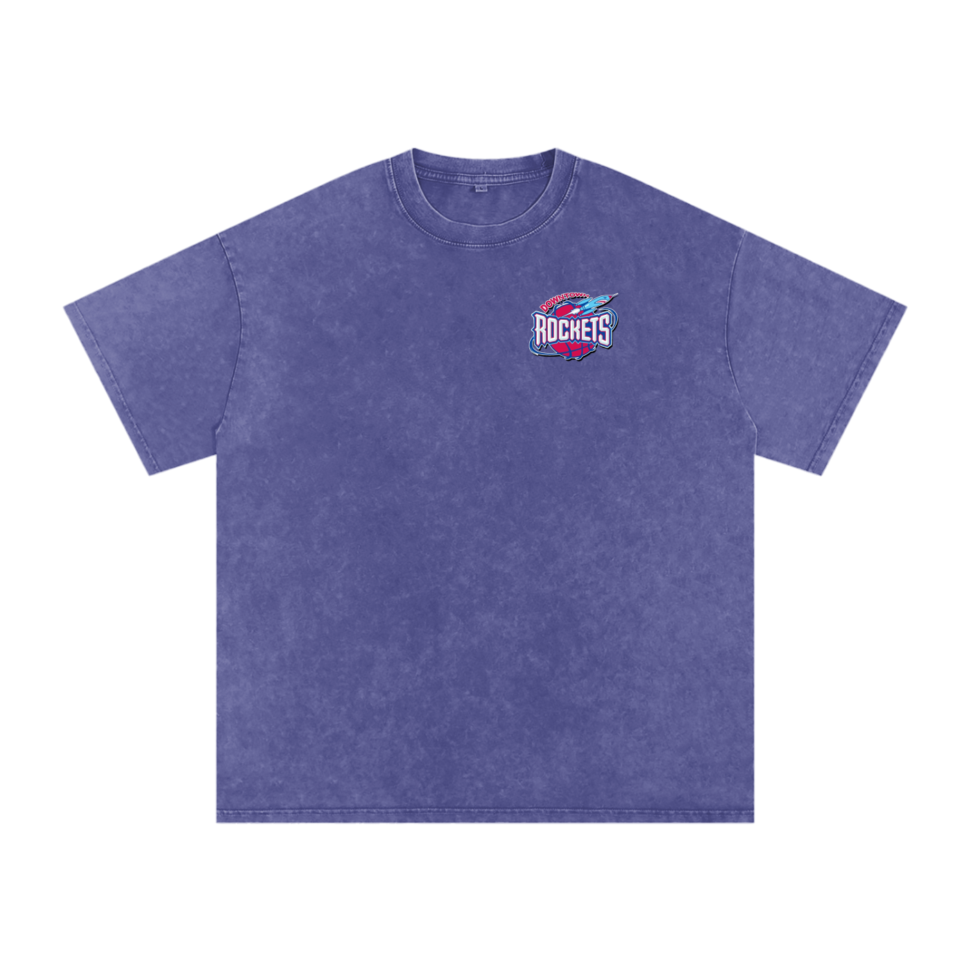 Rockets Fbbl Acid Wash Oversize T-Shirt - 250 GSM