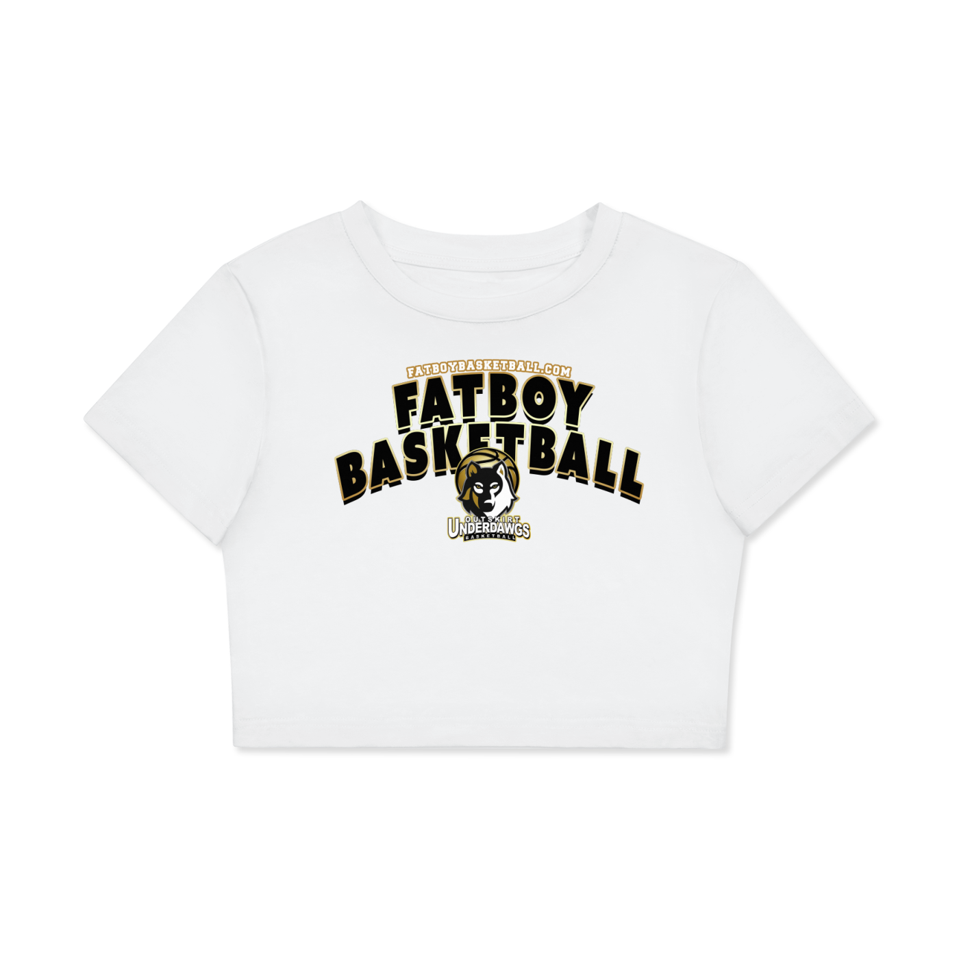 Women's Fitted Crop Tee | Bodycon T-Shirt