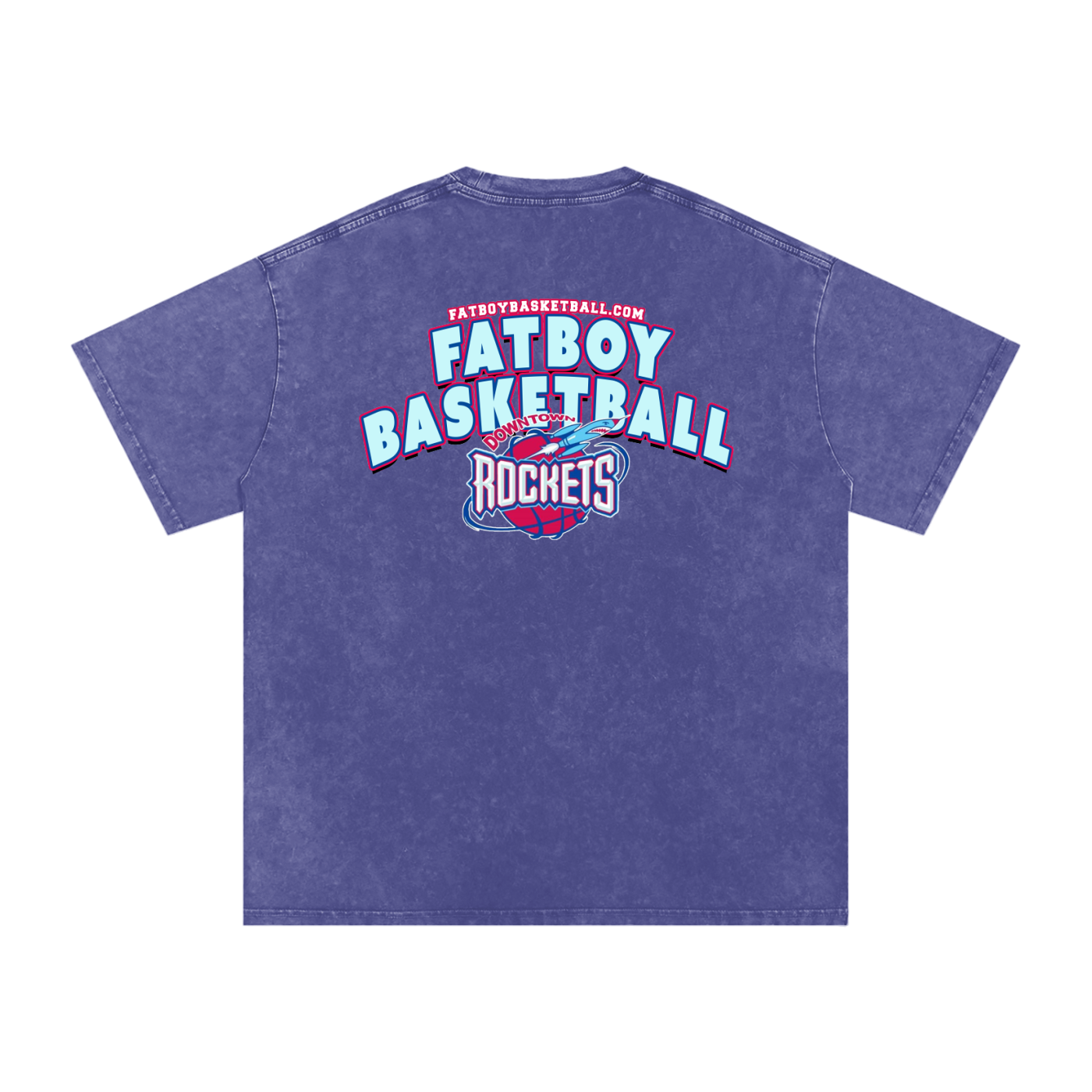 Rockets Fbbl Acid Wash Oversize T-Shirt - 250 GSM