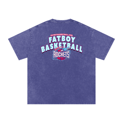 Rockets Fbbl Acid Wash Oversize T-Shirt - 250 GSM