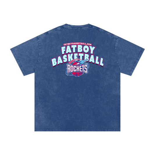 Rockets Fbbl Acid Wash Oversize T-Shirt - 250 GSM