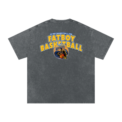 Warriors Acid Wash Oversize T-Shirt