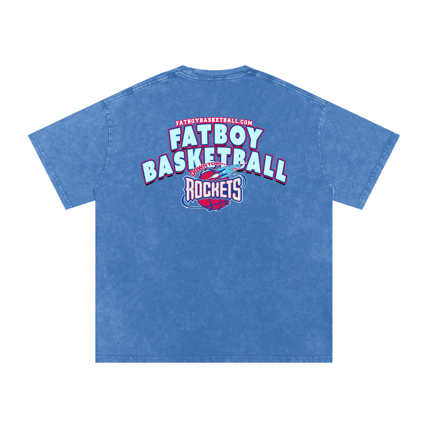 Rockets Fbbl Acid Wash Oversize T-Shirt - 250 GSM