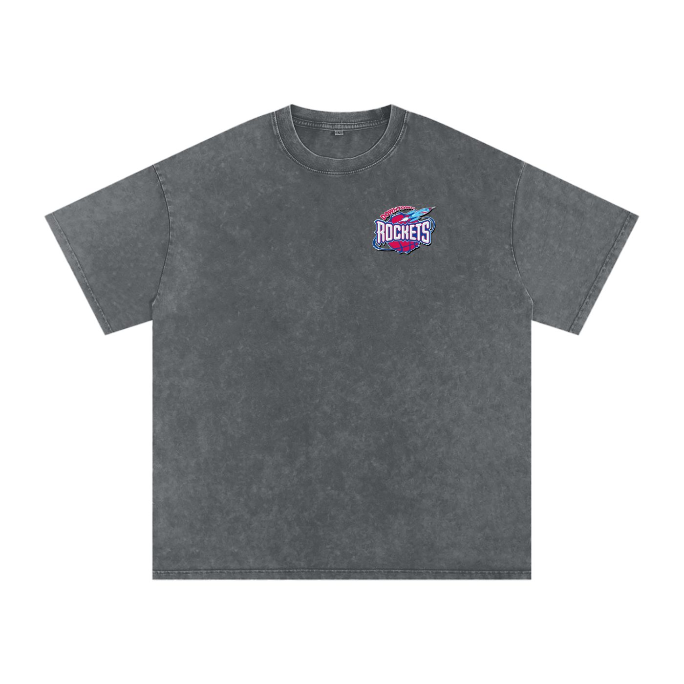 Rockets Fbbl Acid Wash Oversize T-Shirt - 250 GSM