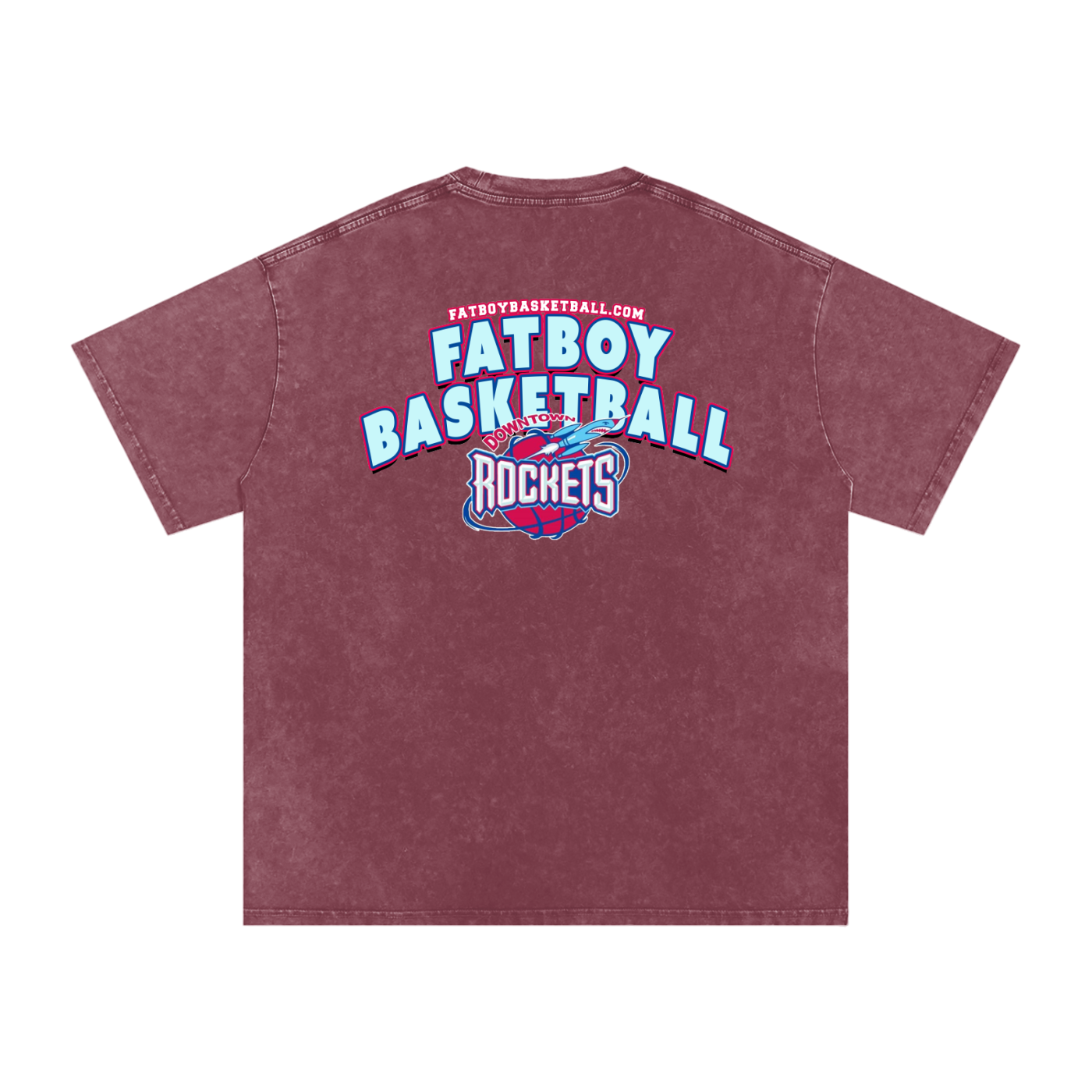 Rockets Fbbl Acid Wash Oversize T-Shirt - 250 GSM