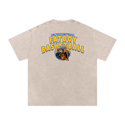Warriors Acid Wash Oversize T-Shirt