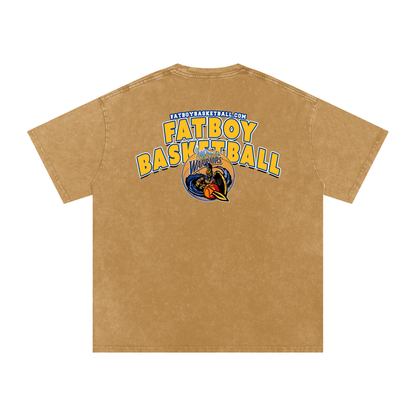 Warriors Acid Wash Oversize T-Shirt