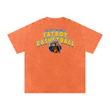 Warriors Acid Wash Oversize T-Shirt