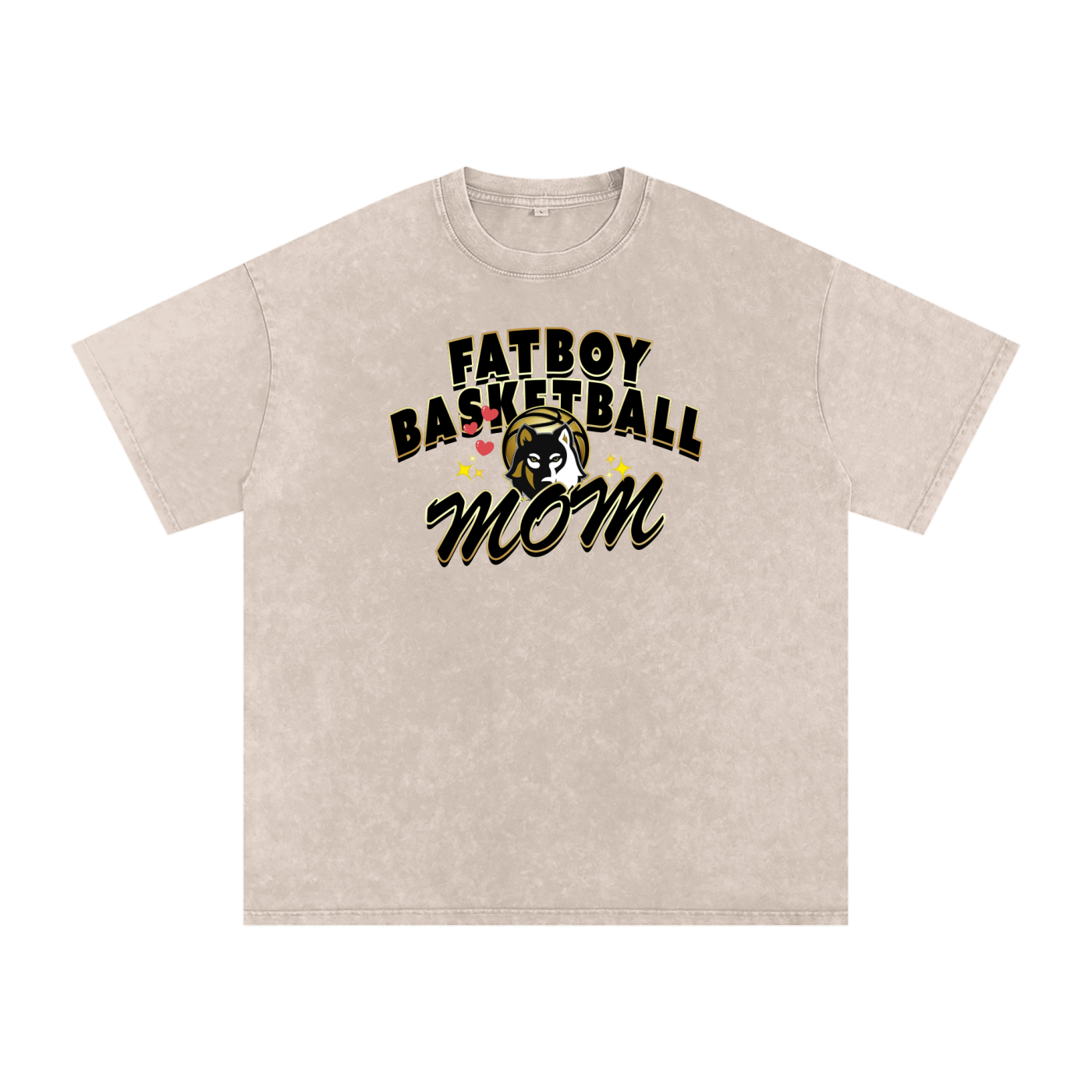 Snow Washed Oversized Cotton T-Shirt