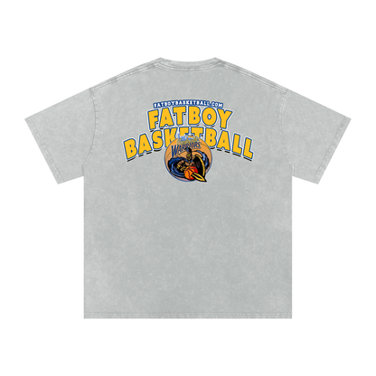 Warriors Acid Wash Oversize T-Shirt