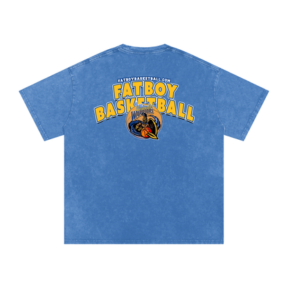 Warriors Acid Wash Oversize T-Shirt