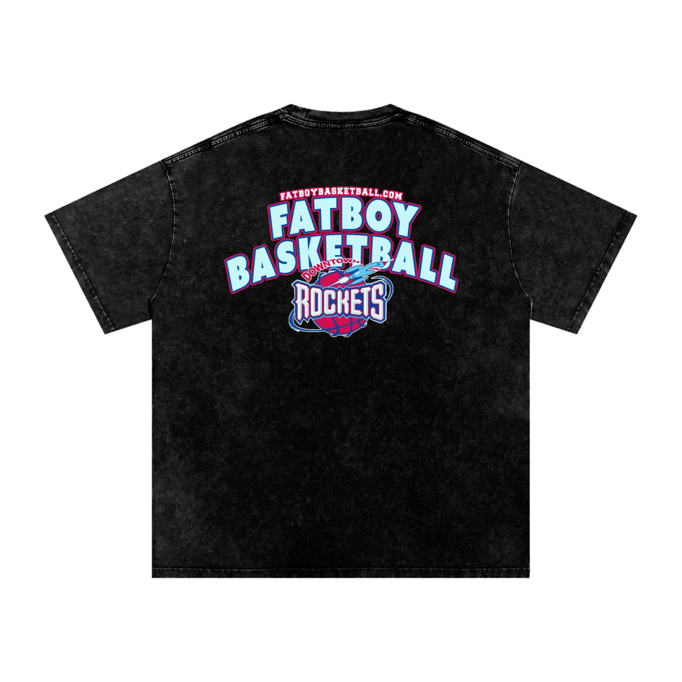 Rockets Fbbl Acid Wash Oversize T-Shirt - 250 GSM