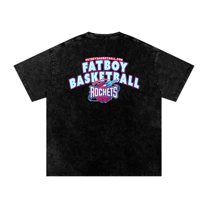 Rockets Fbbl Acid Wash Oversize T-Shirt - 250 GSM