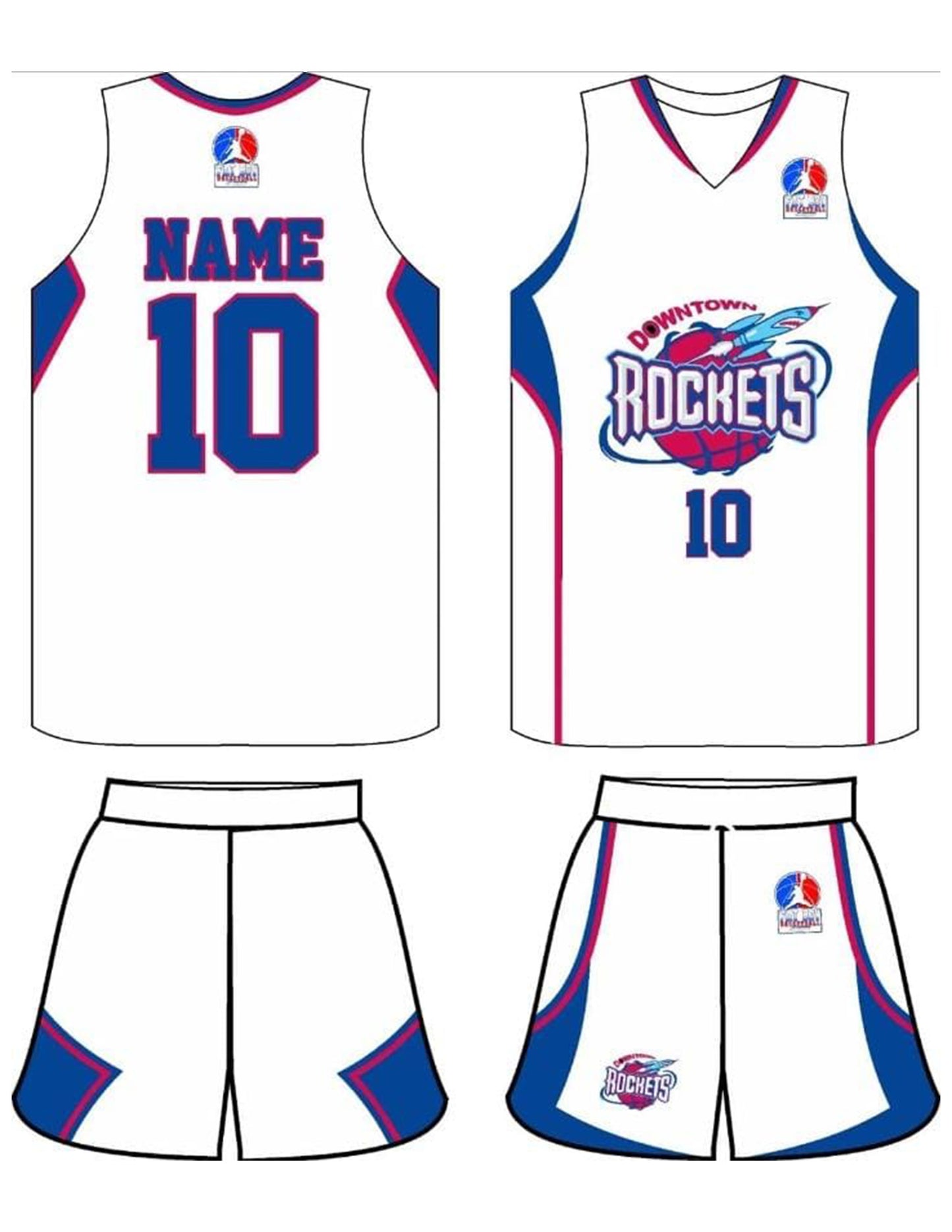 Downtown Rockets Jersey - White