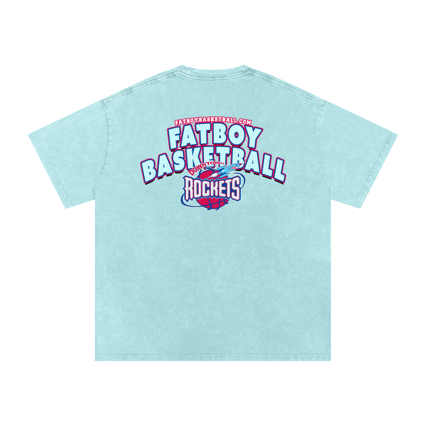 Rockets Fbbl Acid Wash Oversize T-Shirt - 250 GSM