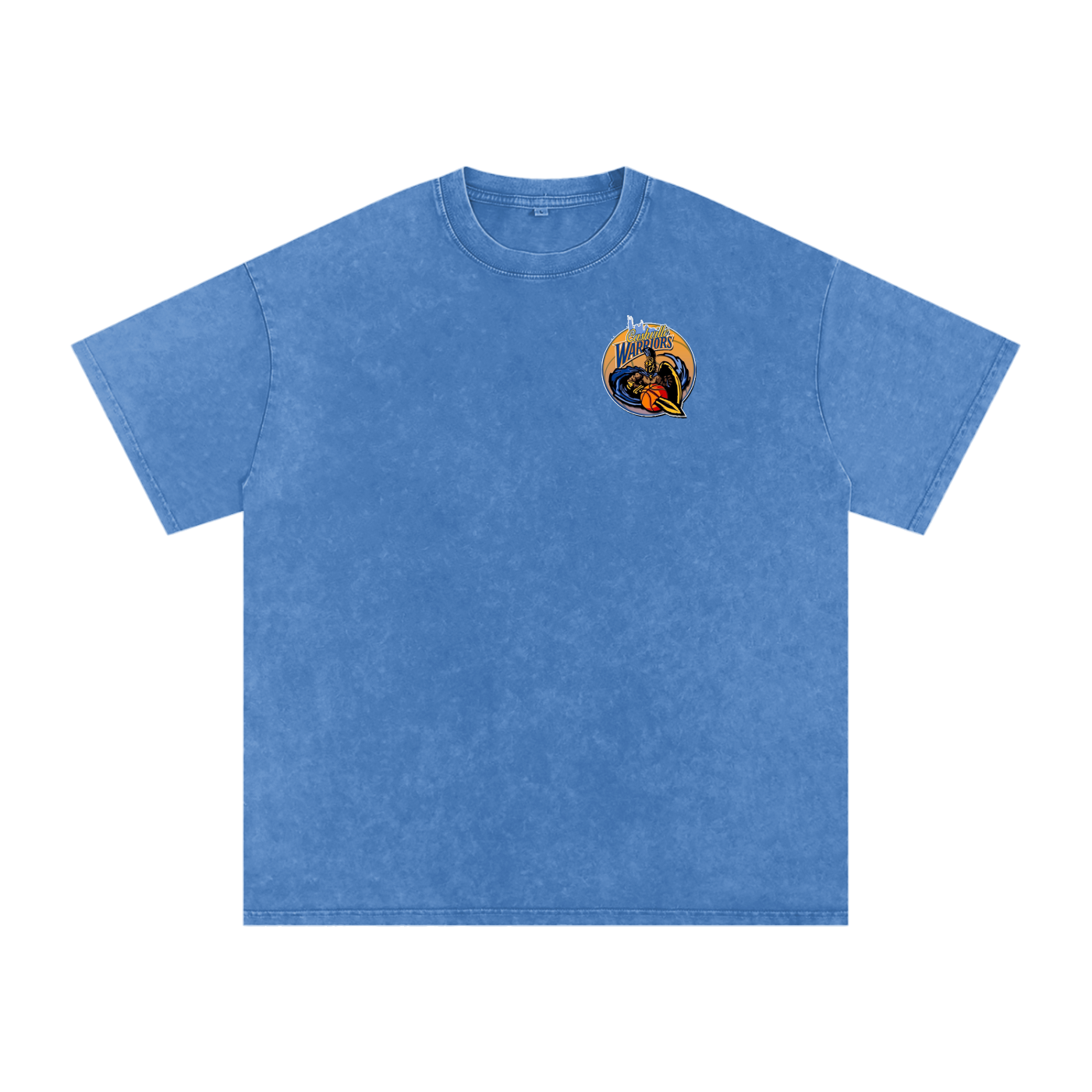 Warriors Acid Wash Oversize T-Shirt