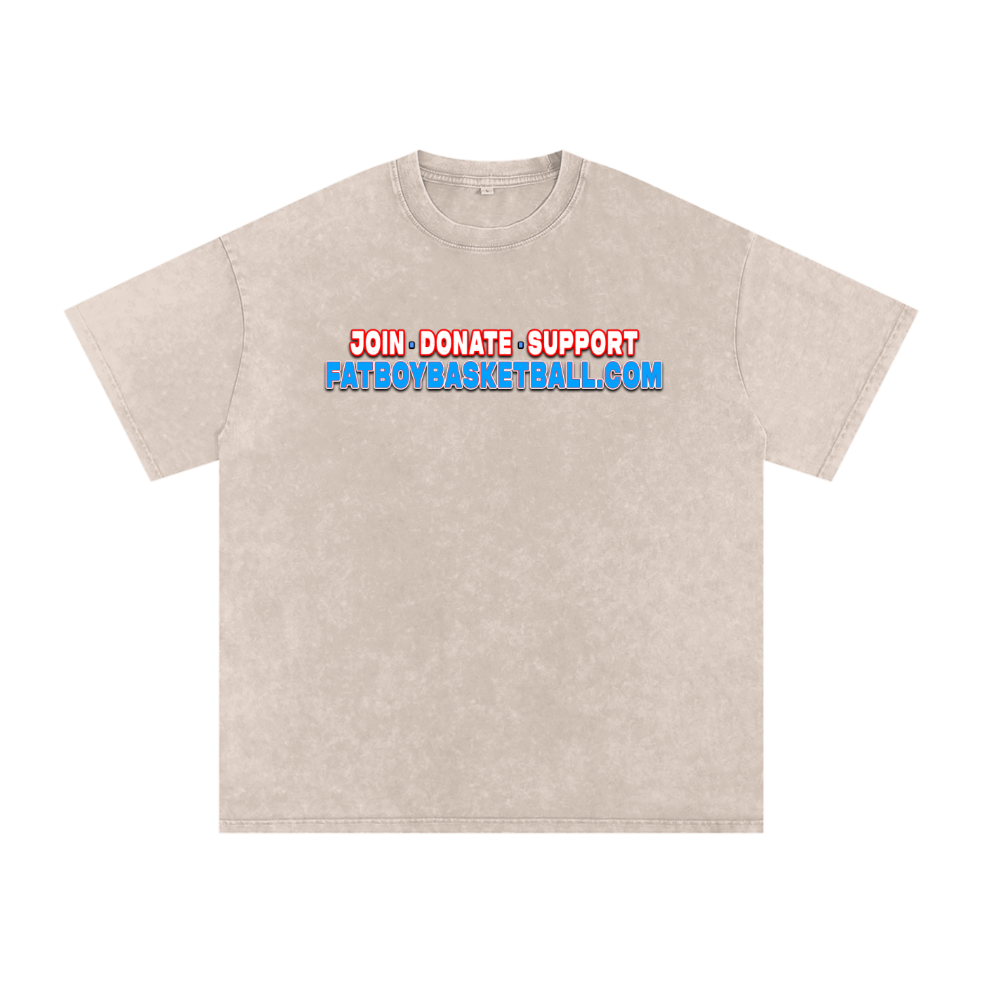 Snow Washed Oversized Cotton T-Shirt