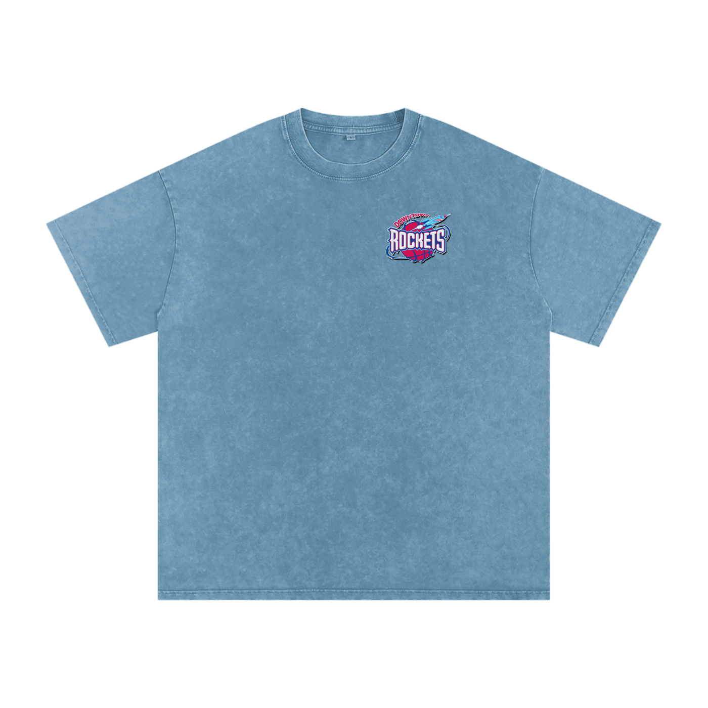 Rockets Fbbl Acid Wash Oversize T-Shirt - 250 GSM