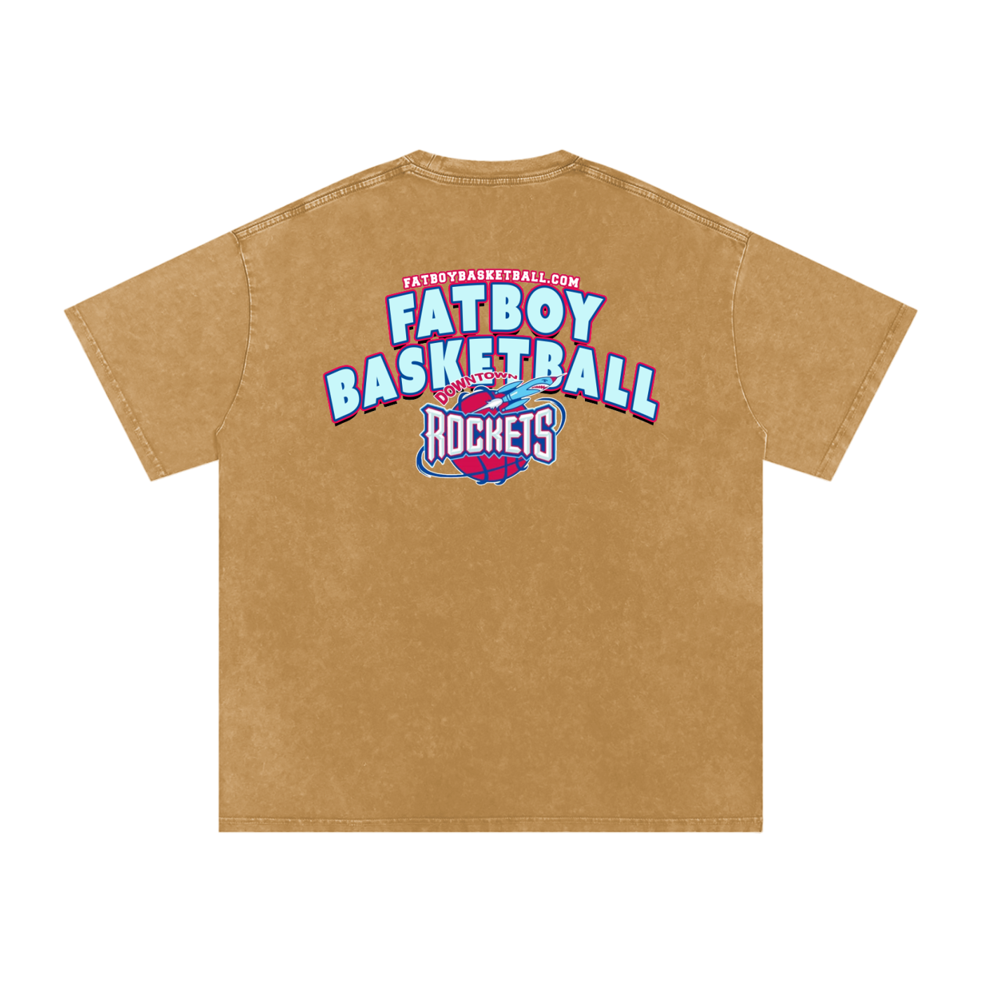 Rockets Fbbl Acid Wash Oversize T-Shirt - 250 GSM