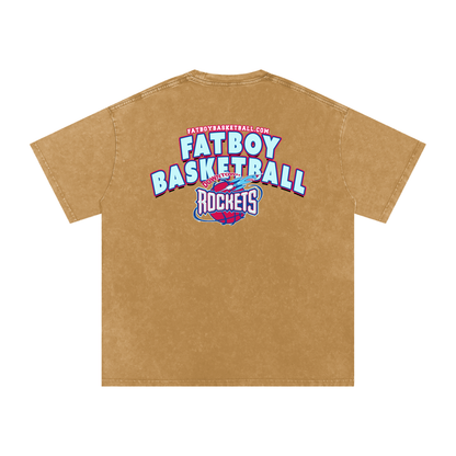 Rockets Fbbl Acid Wash Oversize T-Shirt - 250 GSM