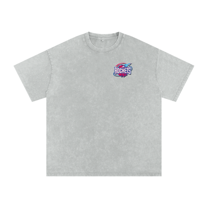 Rockets Fbbl Acid Wash Oversize T-Shirt - 250 GSM