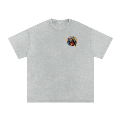 Warriors Acid Wash Oversize T-Shirt