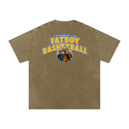 Warriors Acid Wash Oversize T-Shirt