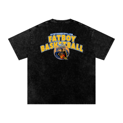 Warriors Acid Wash Oversize T-Shirt