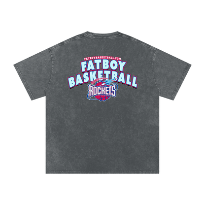 Rockets Fbbl Acid Wash Oversize T-Shirt - 250 GSM
