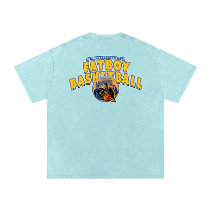 Warriors Acid Wash Oversize T-Shirt