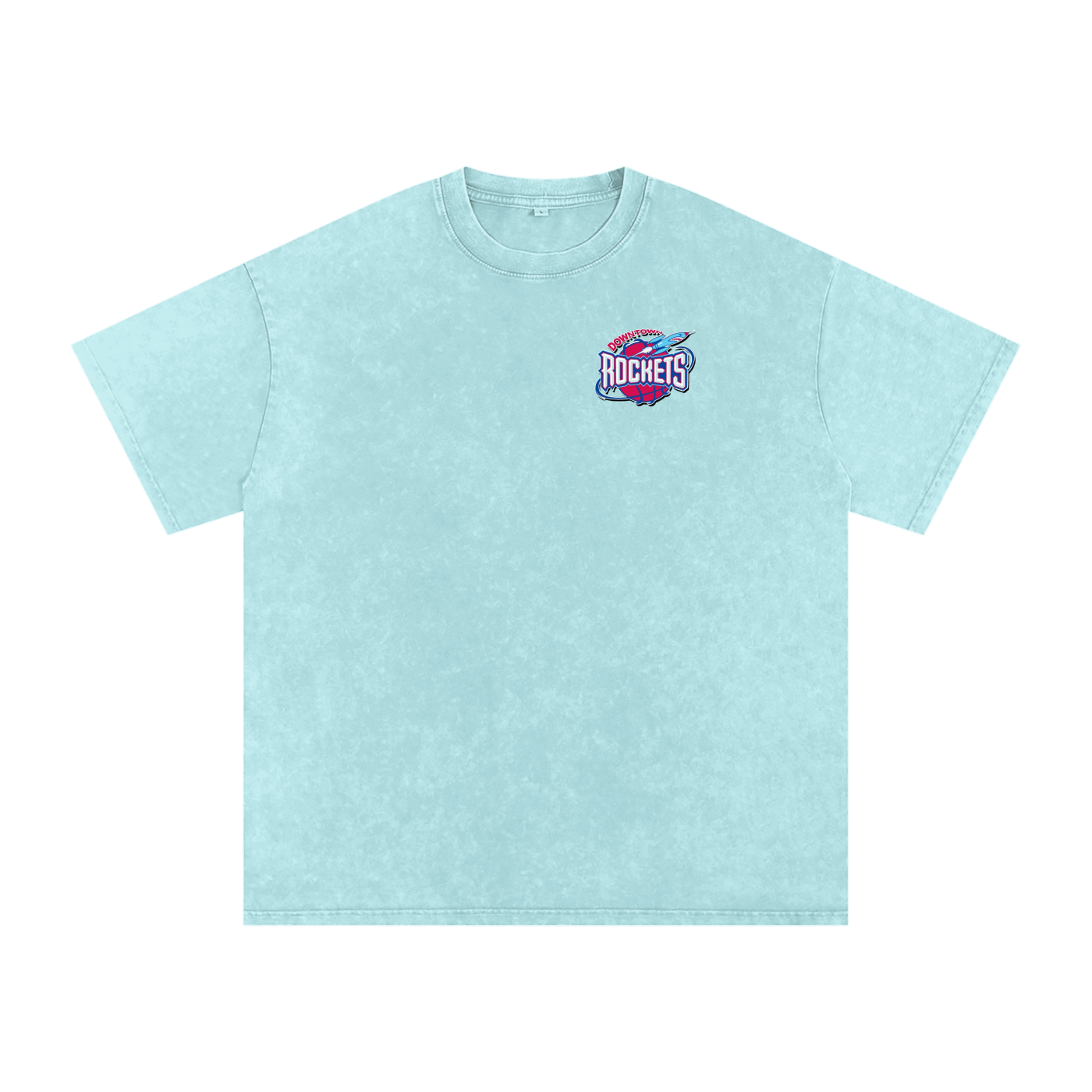 Rockets Fbbl Acid Wash Oversize T-Shirt - 250 GSM
