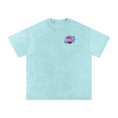 Rockets Fbbl Acid Wash Oversize T-Shirt - 250 GSM
